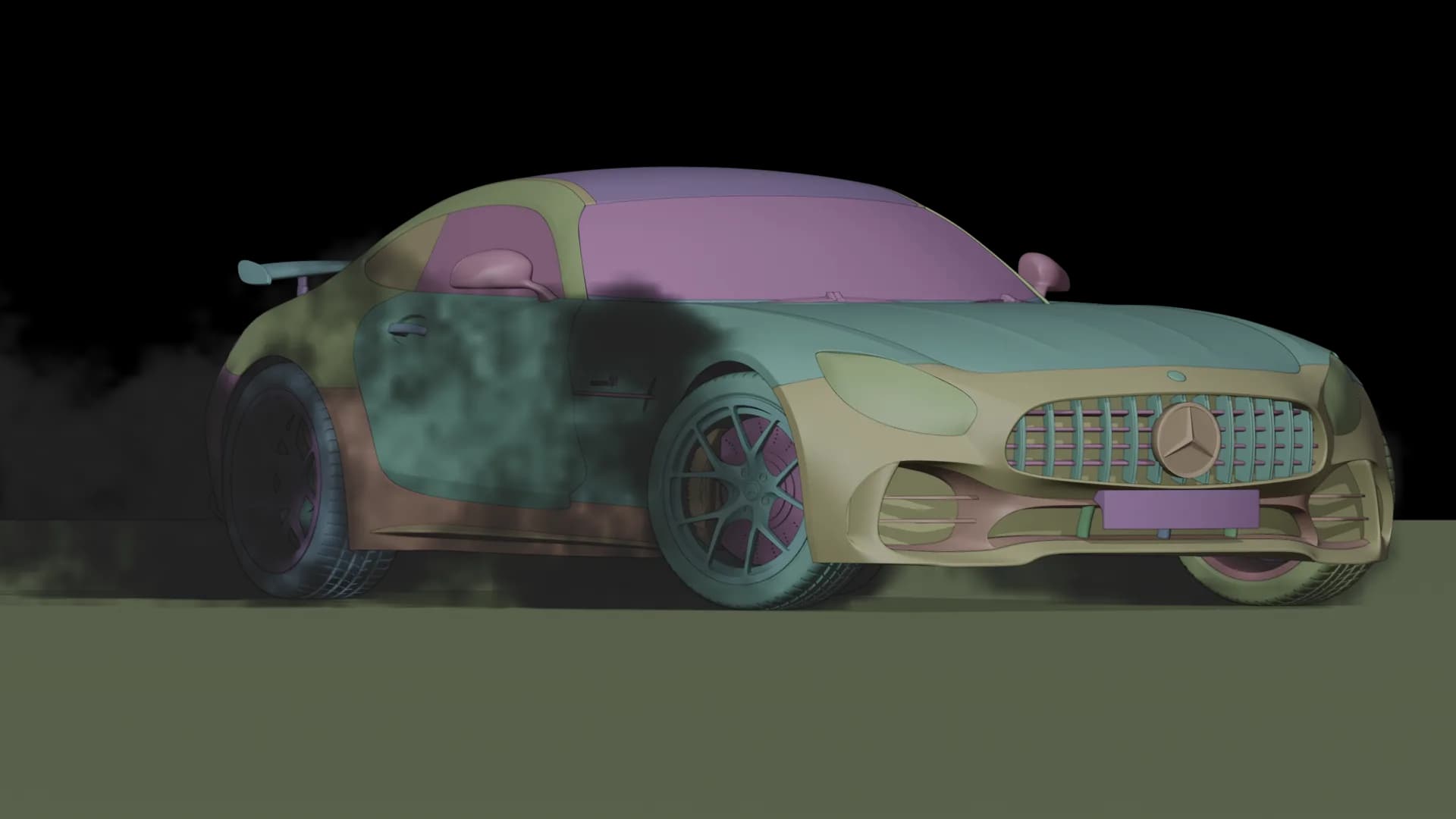 The same frame with the vortex resolved