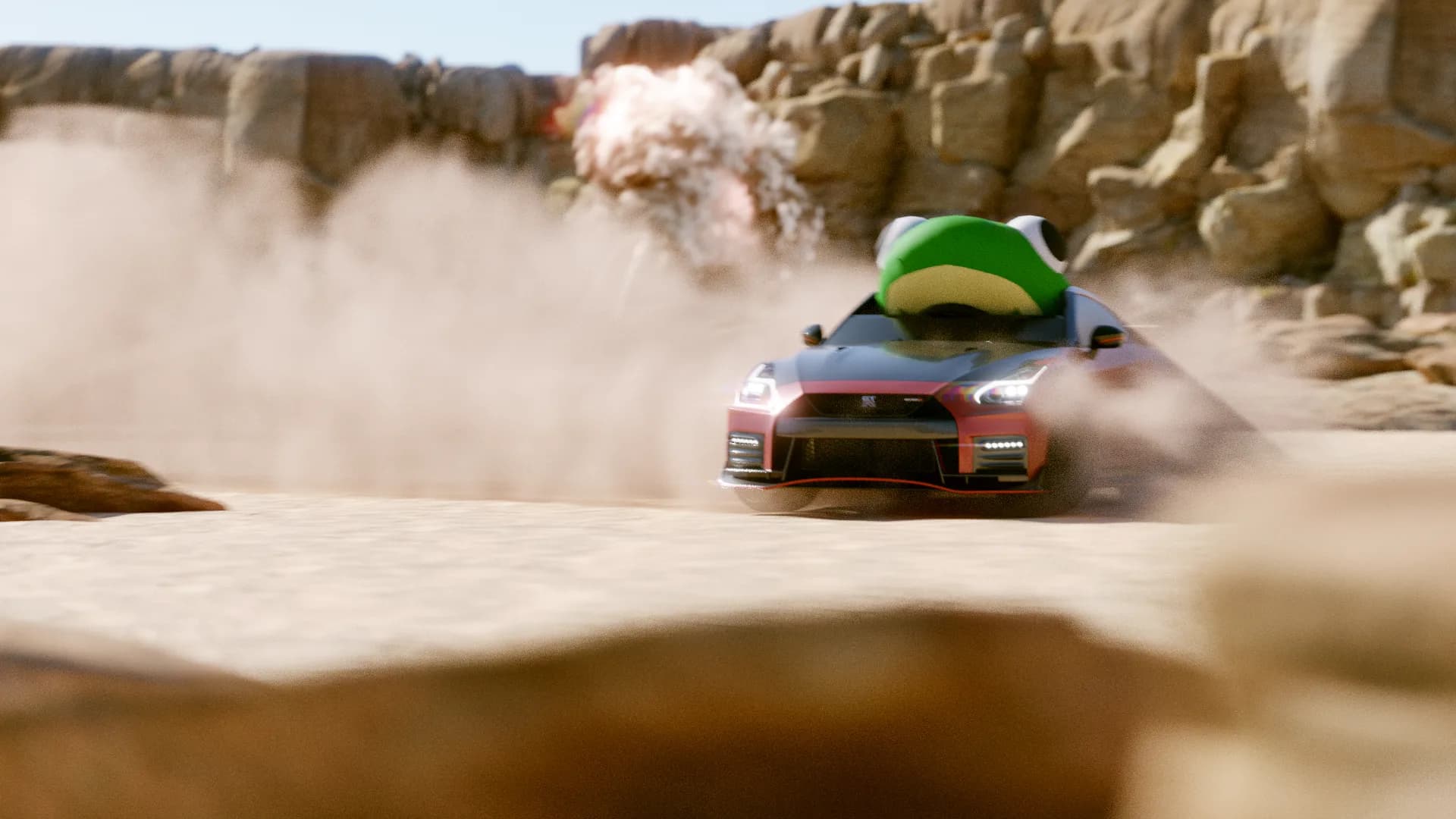 The froggy car